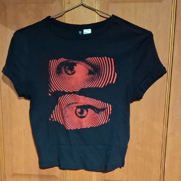 Divided Black and Red Graphic Tee - Picture 1 of 3